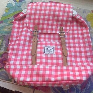 Hershel Pink Gingham Backpack